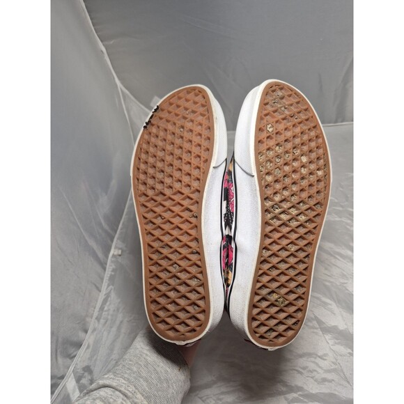 Vintage Discontinued Vans Mens 5 W 6.5 Checkered Cheetah Rose Print - Picture 5 of 6